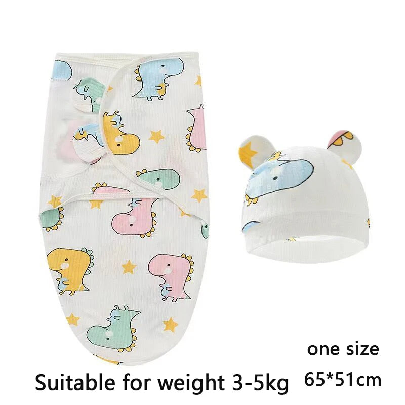 Cotton Baby Swaddle Wrap & Hat Set - Kindle Kids ABC - view 7