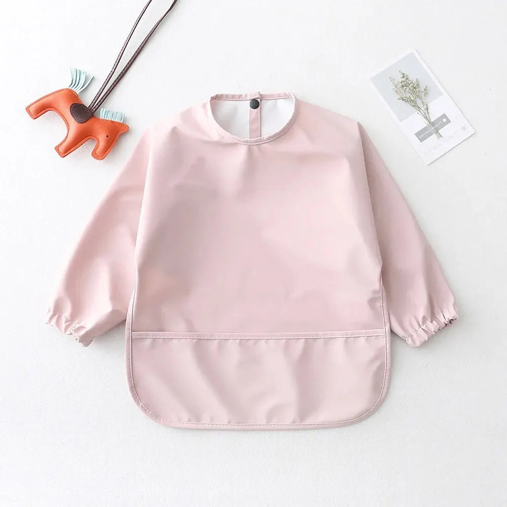 Cotton Long-Sleeve Baby Feeding Bib Smock - Kindle Kids ABC - view 10