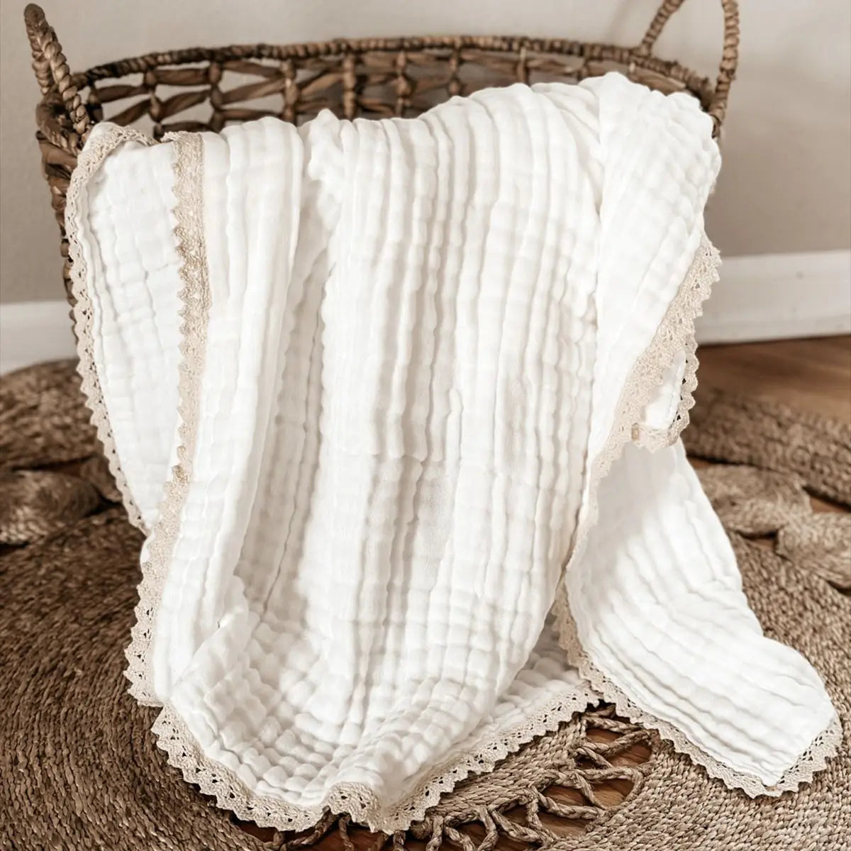 6-Layer Bamboo Cotton Baby Receiving Blanket - Kindle Kids ABC - view 2