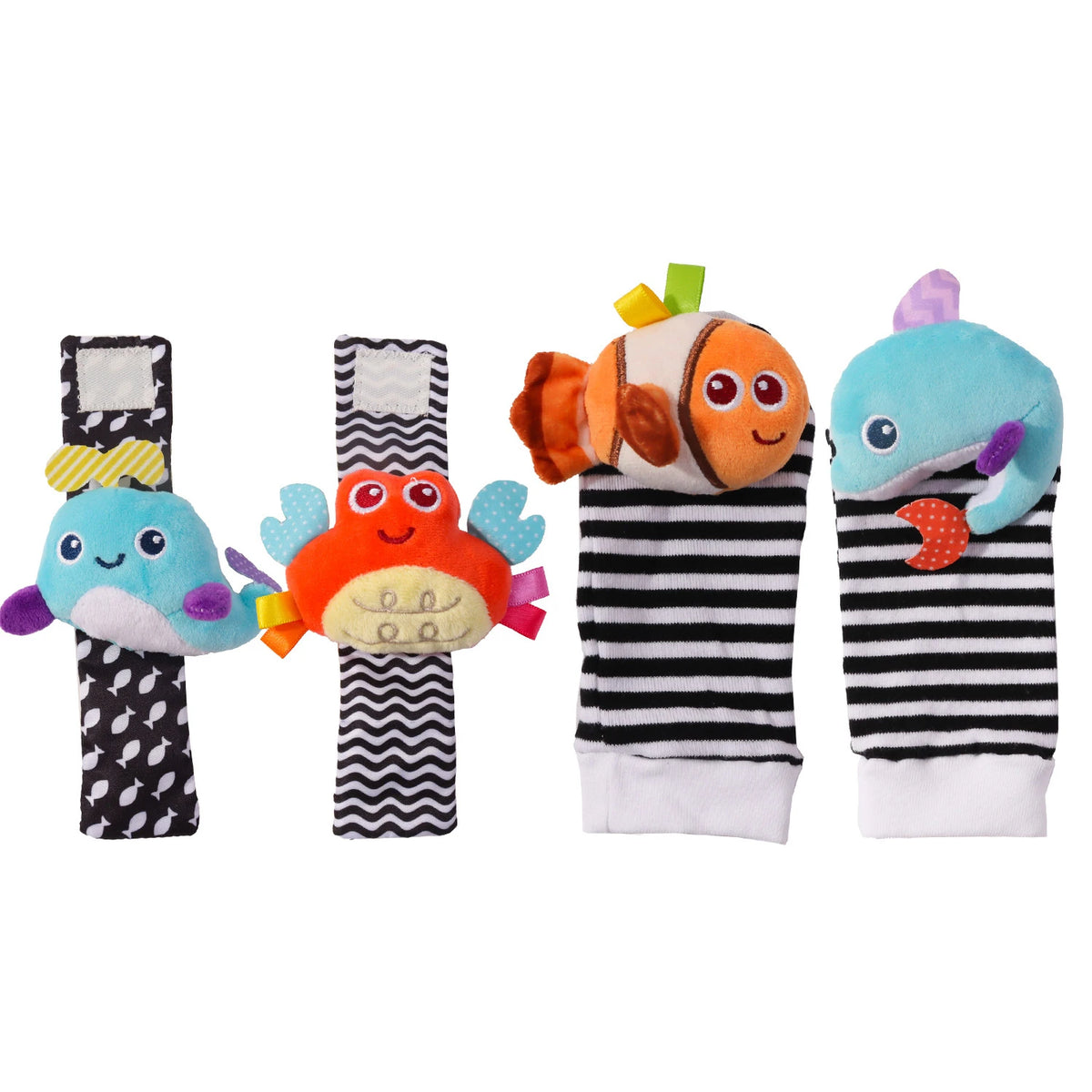 baby-wrist-rattles-socks-sensory-discovery-kindlekidsabc