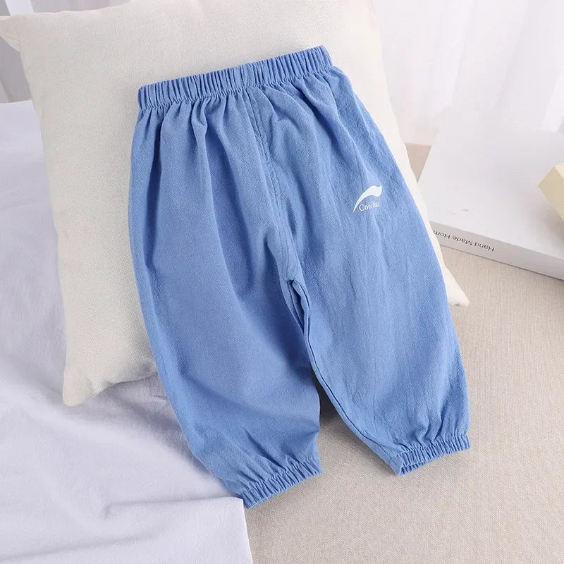 Baby Cotton & Linen Pants — Lightweight Summer Trousers | 6–12M