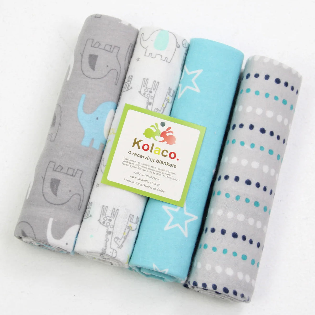Cotton Muslin & Flannel Baby Swaddle - Kindle Kids ABC - view 6