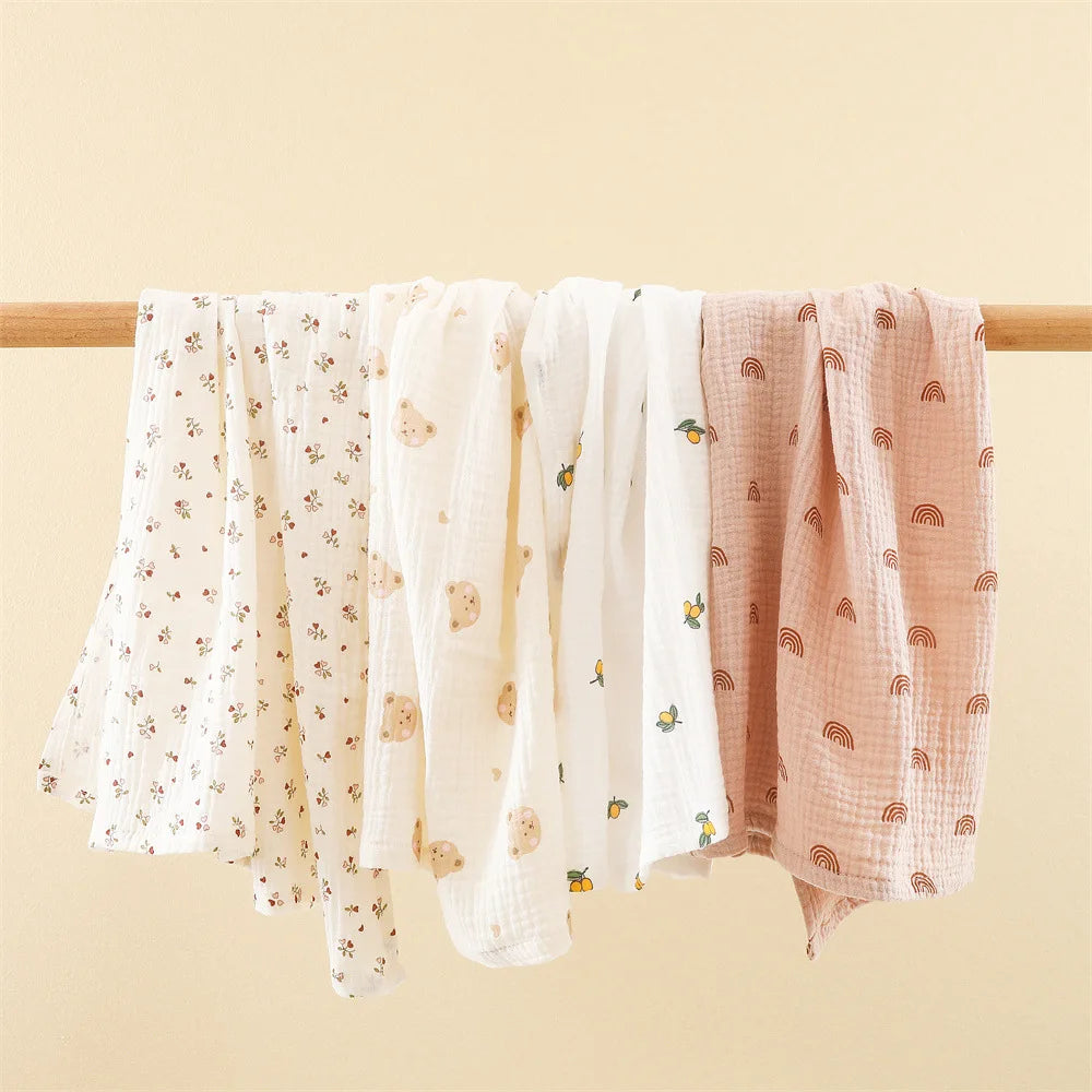 Cotton Muslin Swaddle Blanket - Kindle Kids ABC - view 2