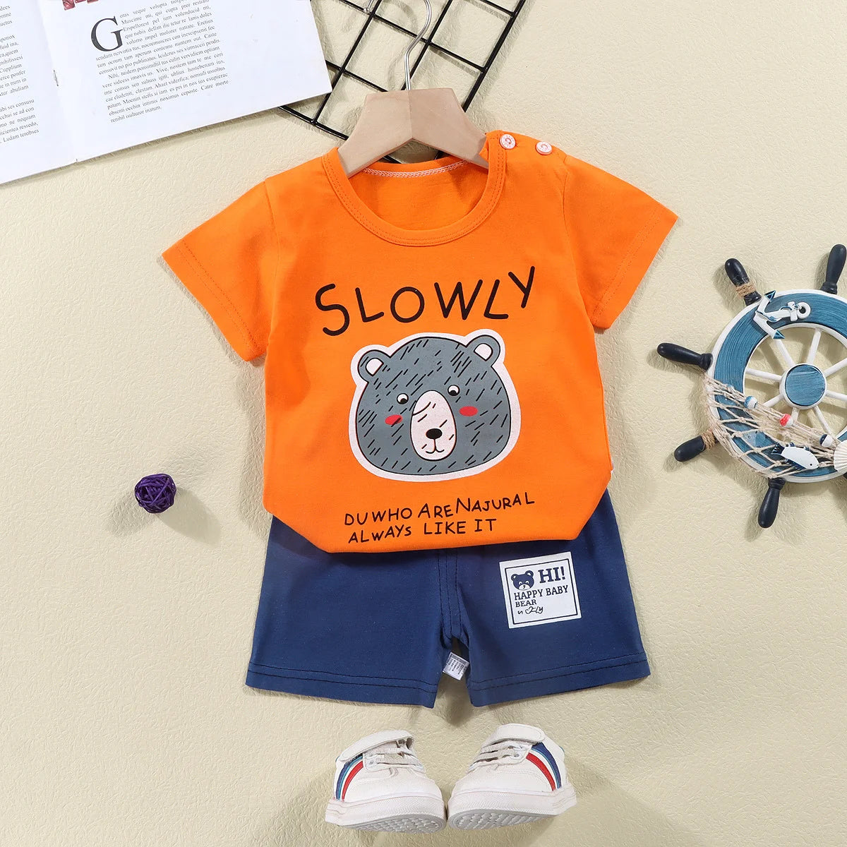 Kids' 2-Piece Summer Set – Cotton T-Shirt & Shorts | Boys & Girls - photo 10