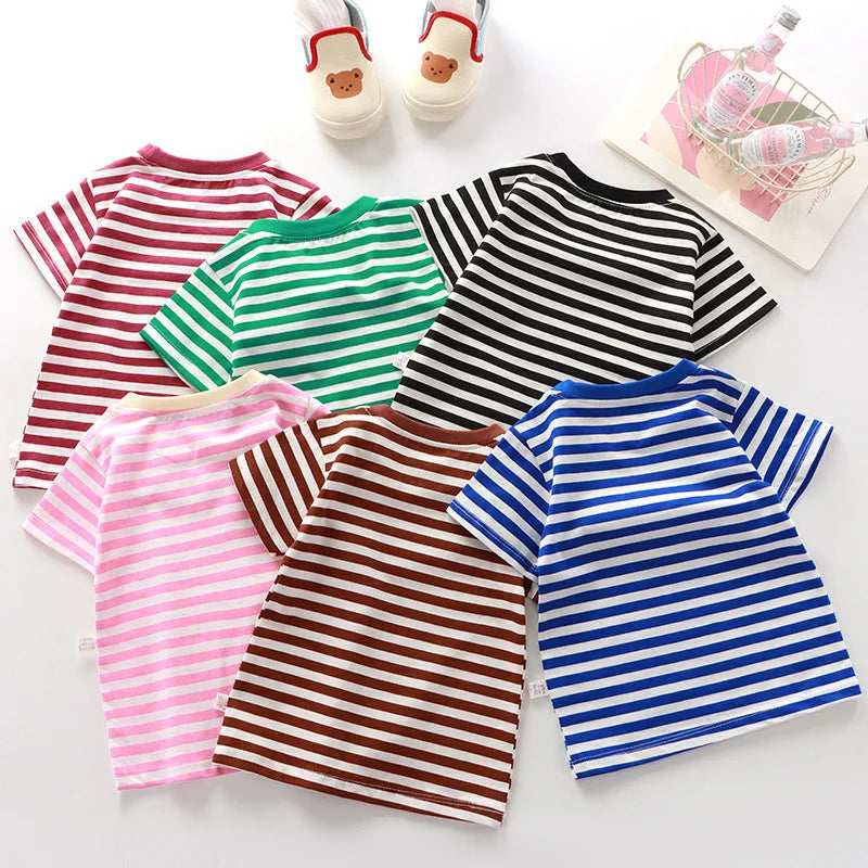 100% Cotton Striped Baby T-Shirt - Kindle Kids ABC - view 2