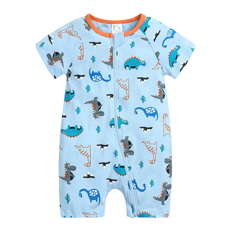 Baby Bamboo Cotton Short-Sleeve Romper - Kindle Kids ABC - view 18