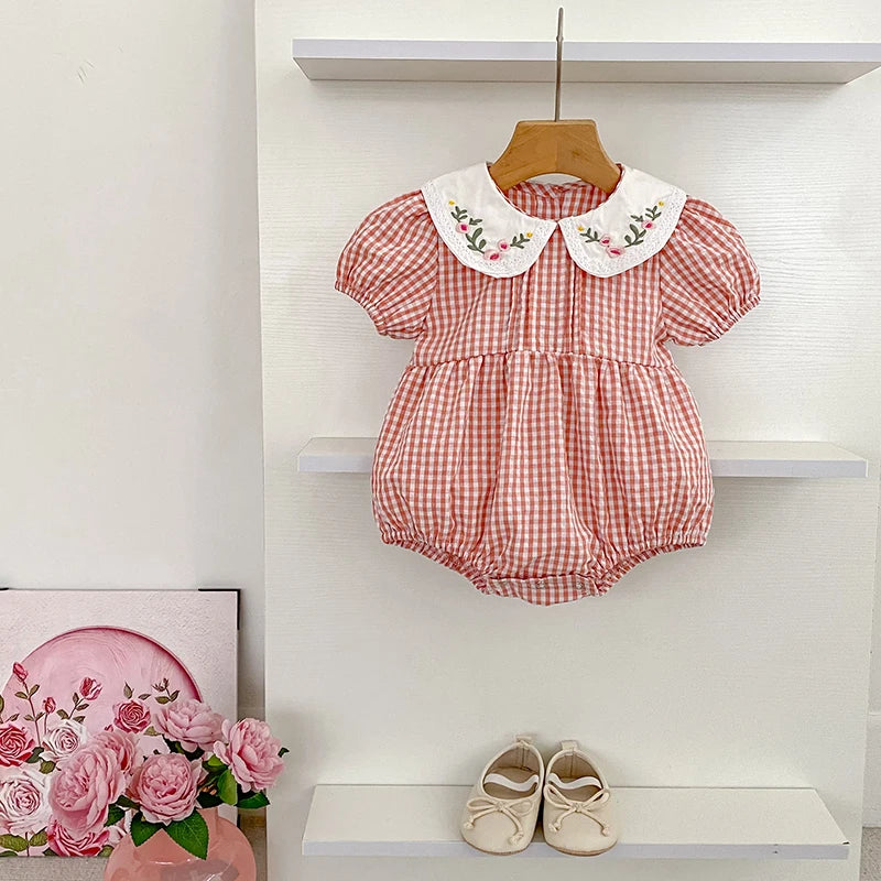 Embroidered Cotton Baby Romper - Kindle Kids ABC