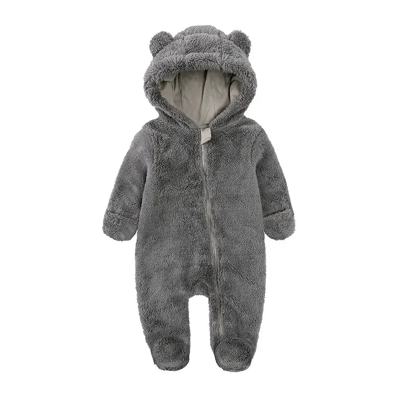 Fleece Hooded Bear Romper - Kindle Kids ABC - view 5