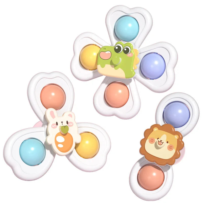 3-in-1 Spinning Suction Cup Toy - Sensory Play for Babies - photo 7