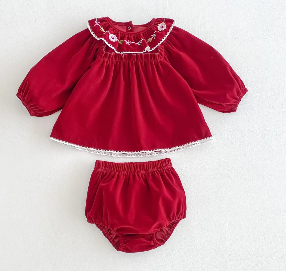 Vintage Lace Cotton Baby Set - Kindle Kids ABC - view 7