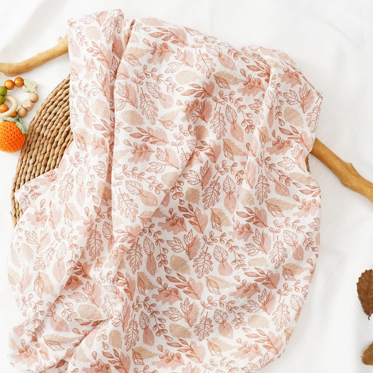 Printed Bamboo Cotton Muslin Baby Swaddle - Kindle Kids ABC - view 9