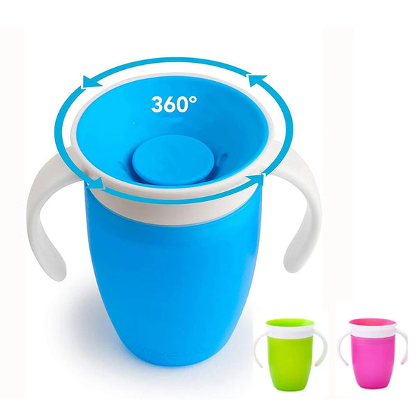 Magic transforming baby cup 240ml leak-proof learning cup