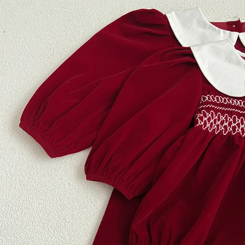 Smocked Cotton Baby Romper - Kindle Kids ABC - view 4