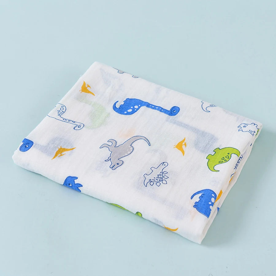 2-Layer Cotton Muslin Baby Swaddle Blanket - Kindle Kids ABC - view 8