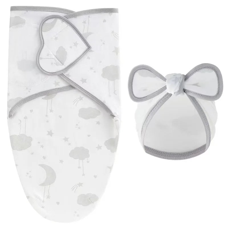 Cotton Baby Swaddle Wrap & Hat Set - Kindle Kids ABC - view 10