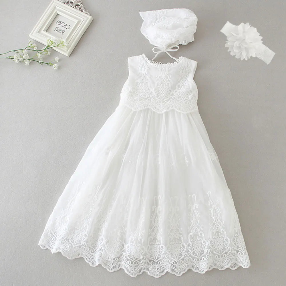 Lace Christening Gown - Kindle Kids ABC - view 9