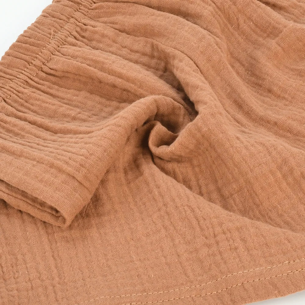 Kids Pure Cotton Beach Shorts Solid Colour Casual - photo 2