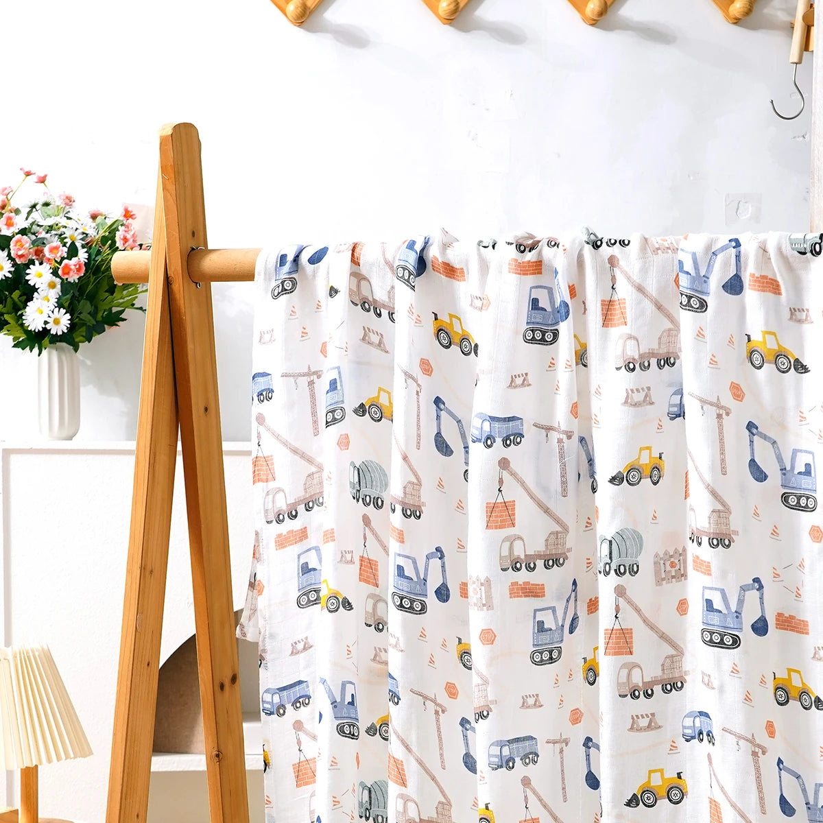 Bamboo Cotton Muslin Baby Swaddle Blanket - Kindle Kids ABC - view 5