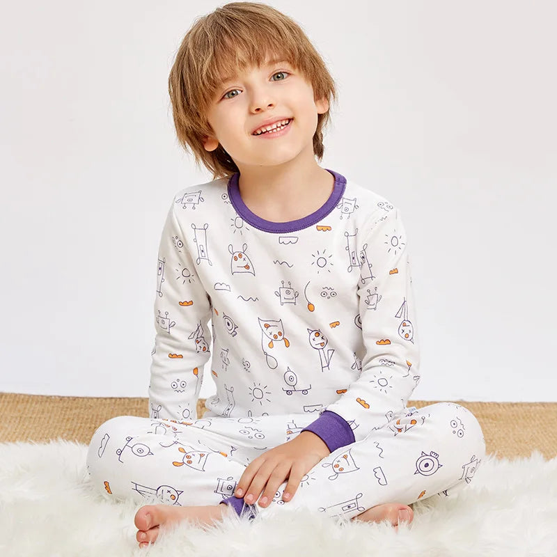 Kids Cotton Long-Sleeve Pajama Set 2-14Y - photo 17