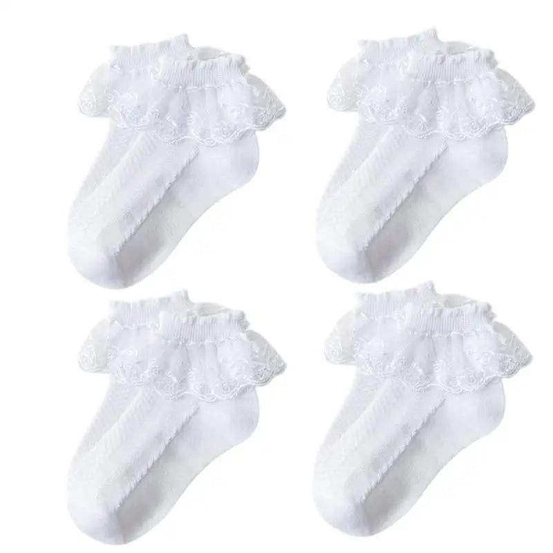 Cotton Lace Ruffle Baby Socks - Kindle Kids ABC - view 16