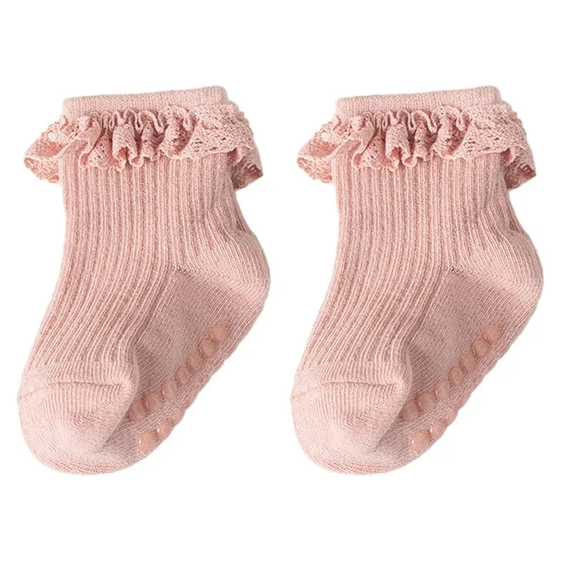 Cotton Lace Toddler Girl Socks - Kindle Kids ABC - view 17
