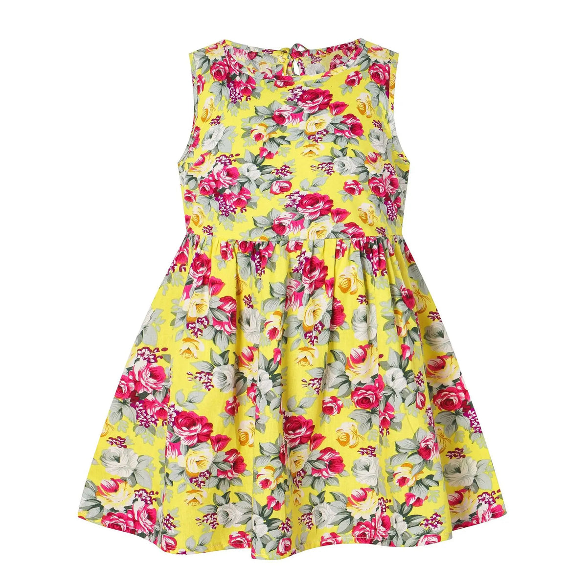 Girls Sleeveless Floral Print Sundress - photo 9