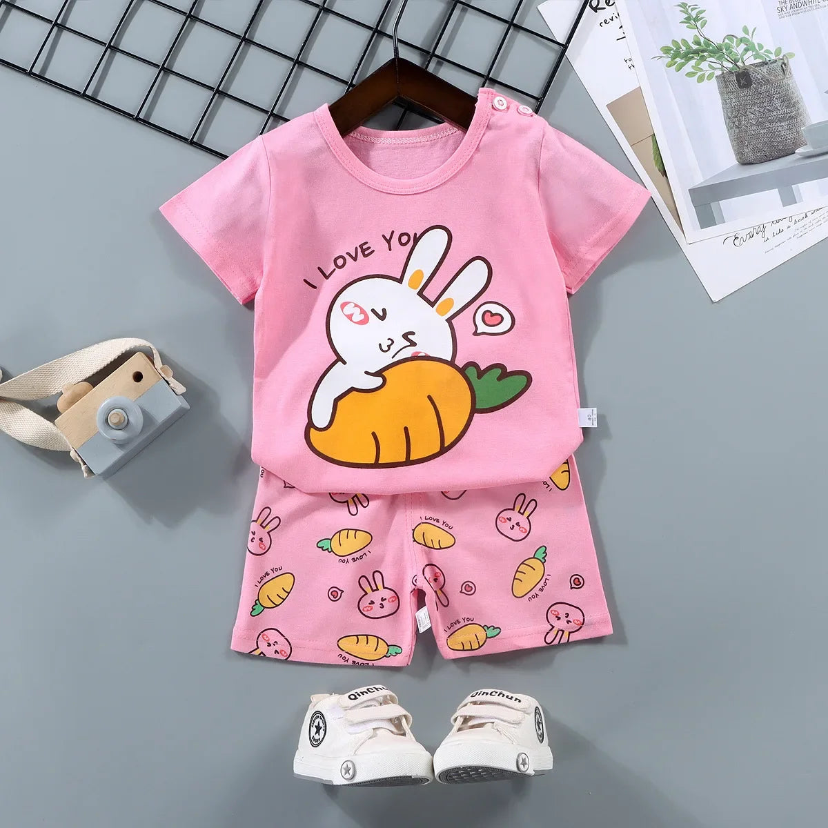 Kids' 2-Piece Summer Set – Cotton T-Shirt & Shorts | Boys & Girls - photo 8