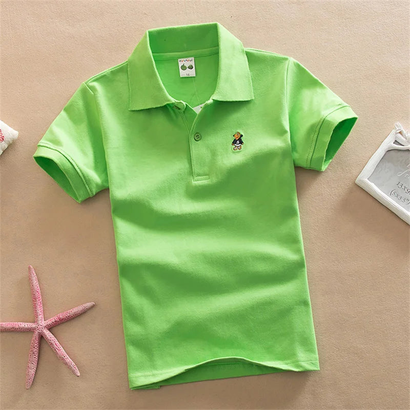Boys Short Sleeve Polo T-Shirt 2-9Y - photo 18