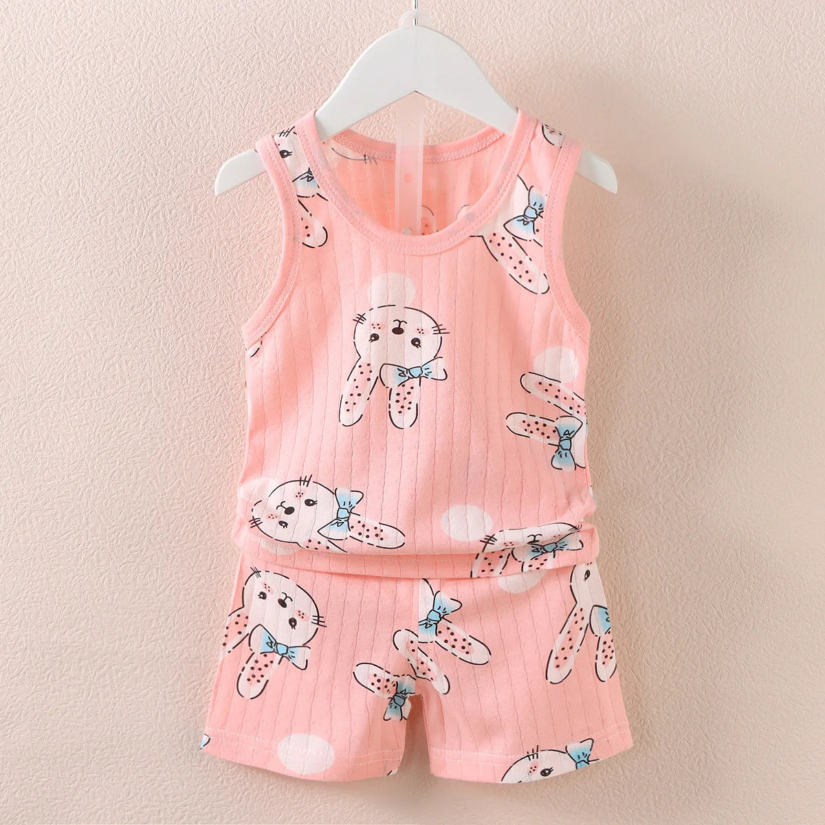 Kids cotton vest and shorts set 2-piece
