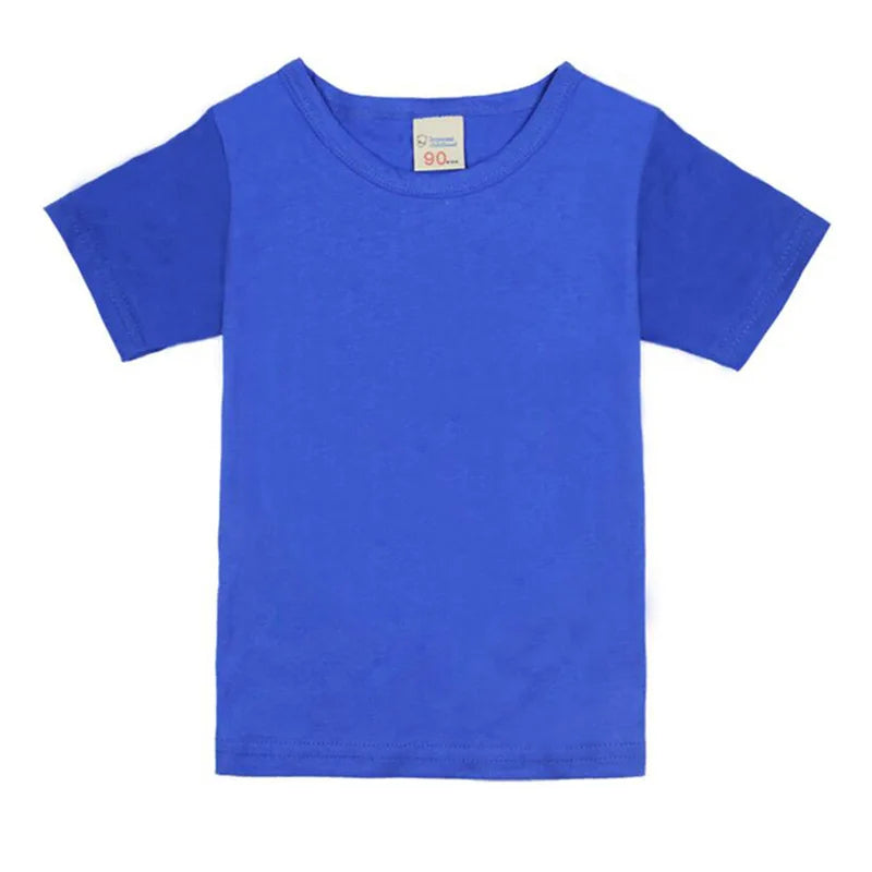 Kids cotton short-sleeve t-shirt, solid basic tee - Kindle Kids ABC - view 7
