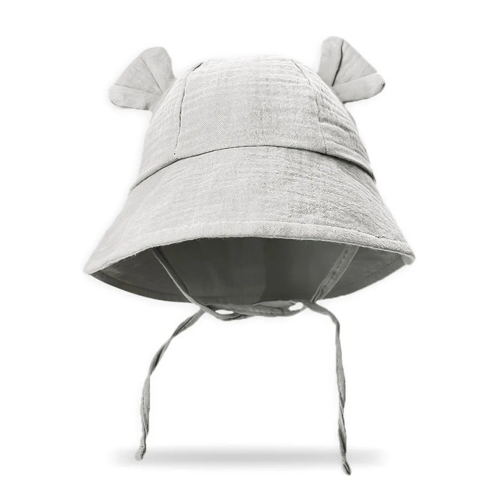 Baby Bucket Sun Hat - Rabbit-Ear Cotton Fisherman Hat - photo 13