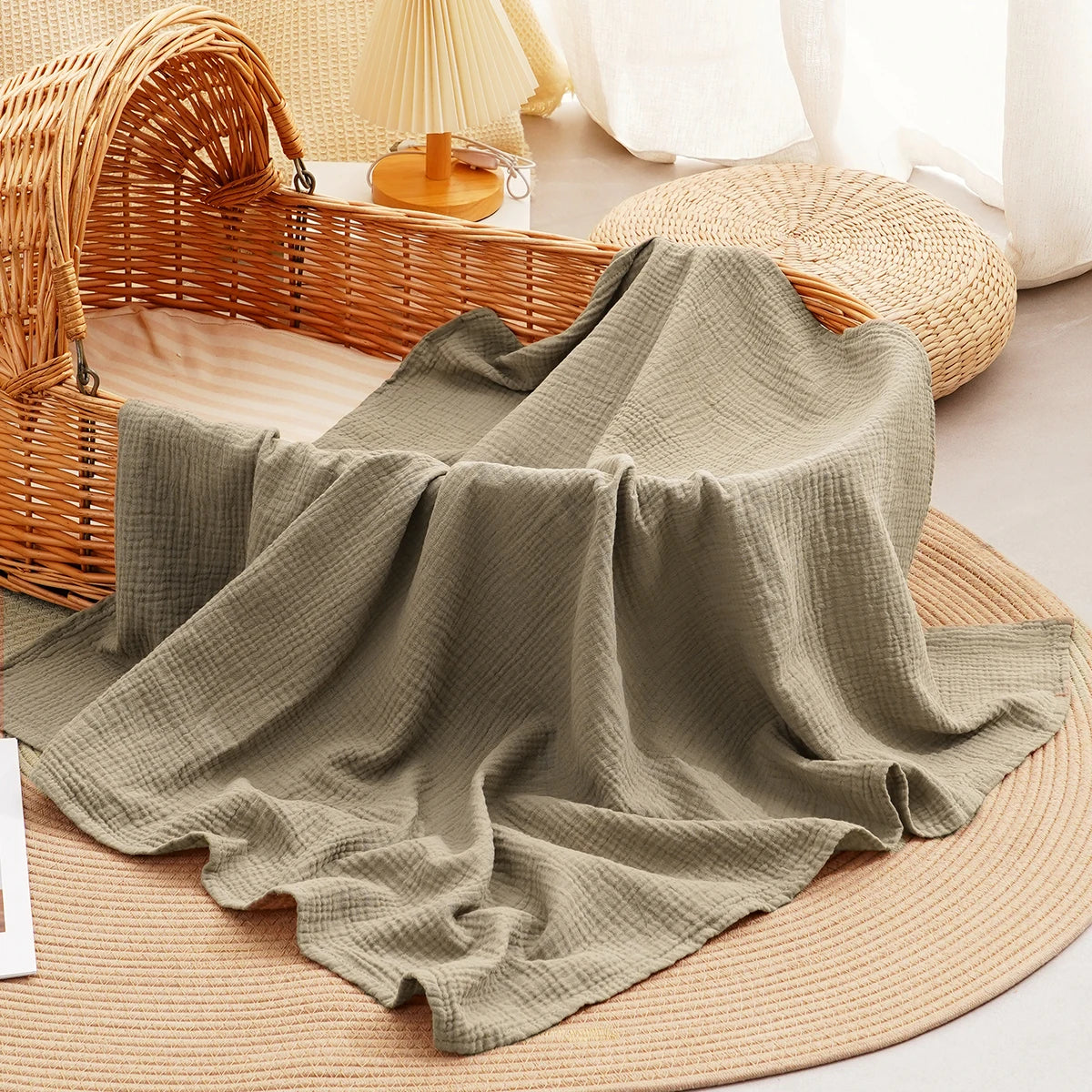 100% Cotton Muslin Baby Swaddle Wrap - Kindle Kids ABC - view 9
