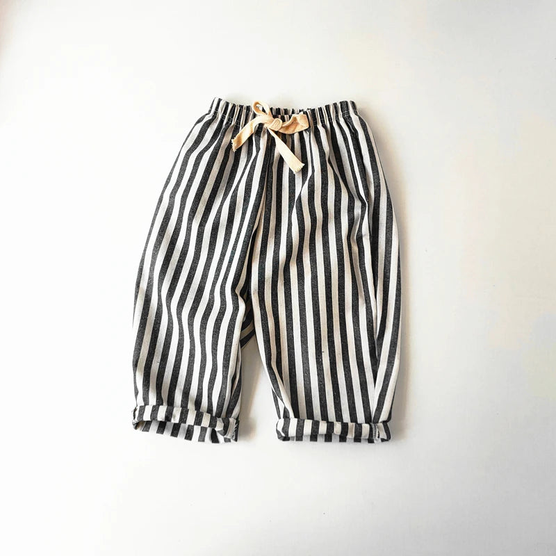 Kids cotton-linen summer shorts for boys and girls