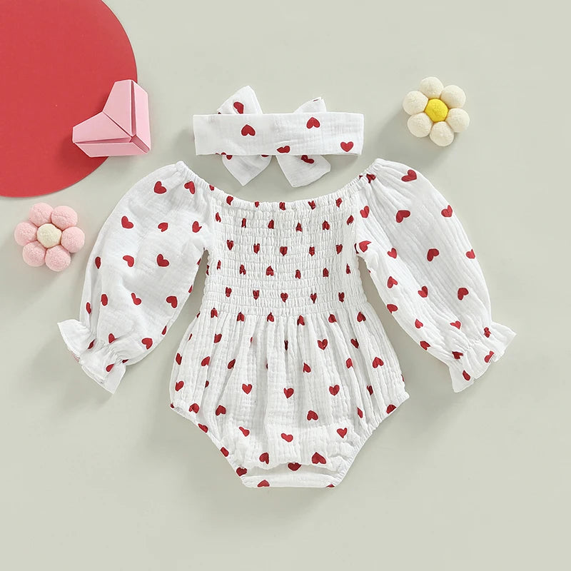 Floral Print Cotton Romper Set - Kindle Kids ABC - view 3