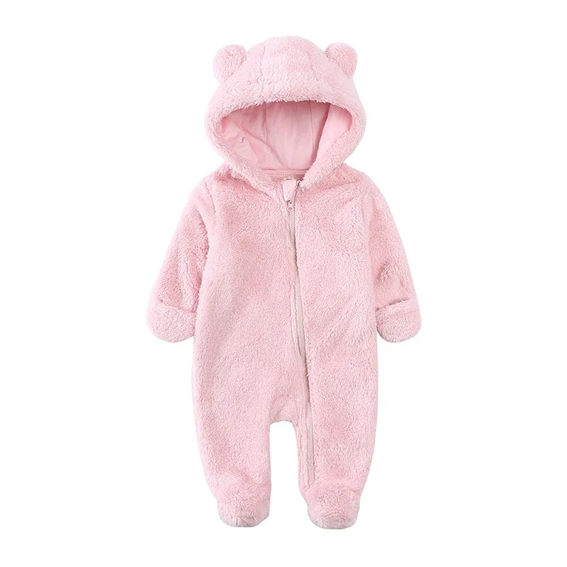 Fleece Hooded Bear Romper - Kindle Kids ABC - view 6