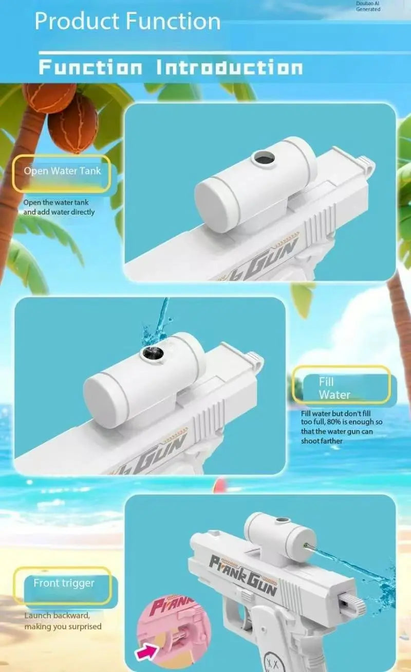 Double-nozzle water gun, summer pool and beach toy - photo 5