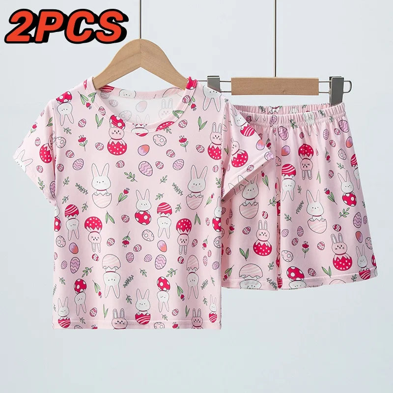 Kids summer tee and shorts soft cotton outfit set - photo 10