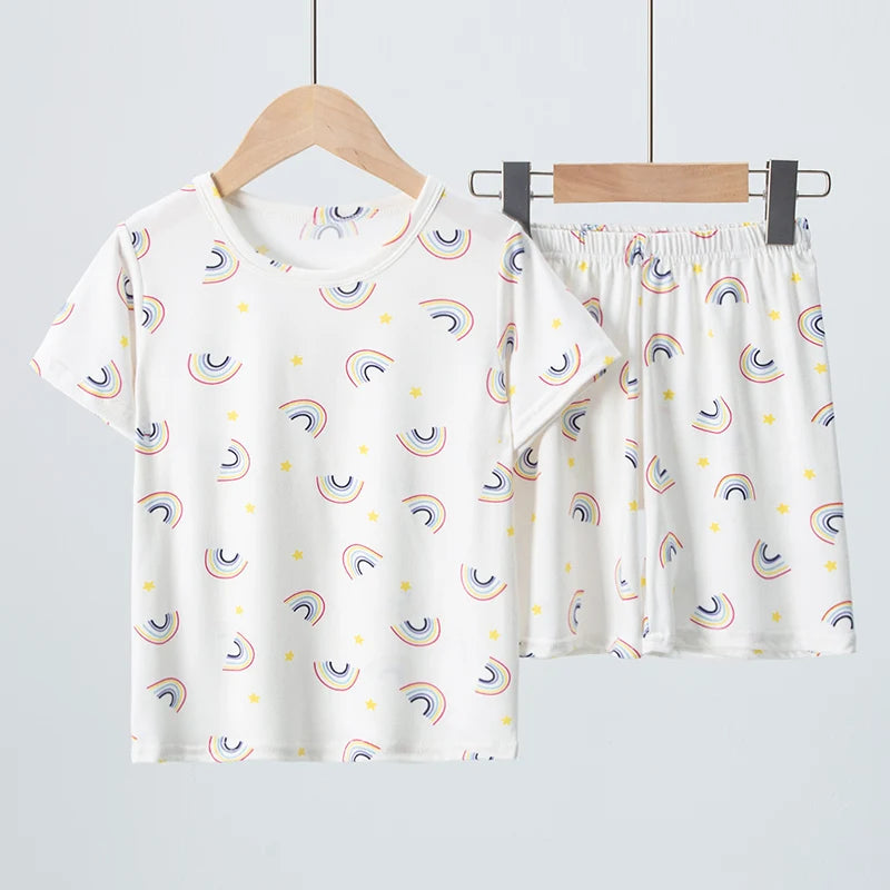 Kids summer tee and shorts soft cotton outfit set - photo 5
