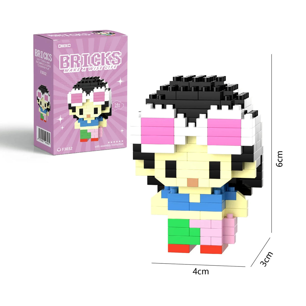 Mini brick building block pirate figure - collectible toy for kids