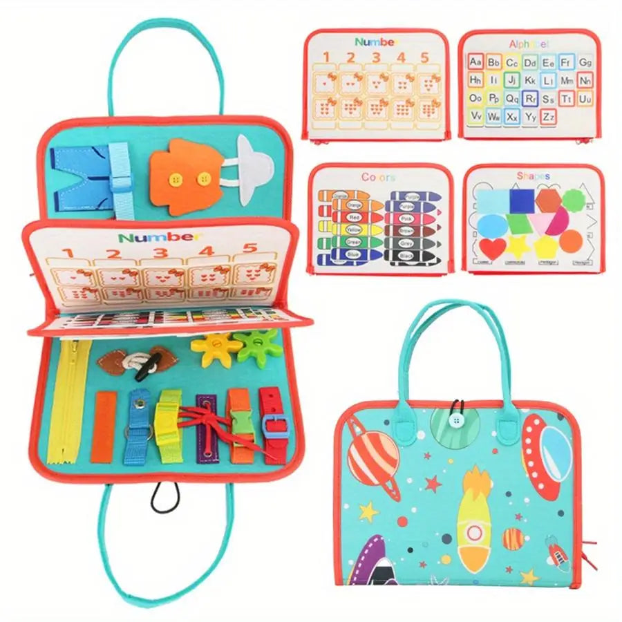 Montessori felt quiet book, travel activity toy - photo 14