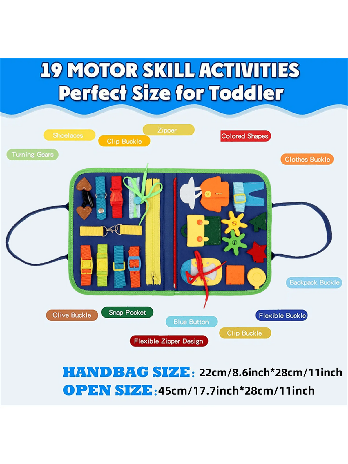 Montessori felt quiet book, travel activity toy - photo 2
