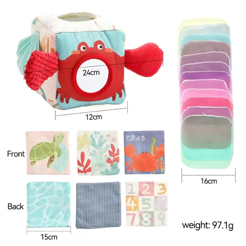 Montessori magic tissue box sensory toy for babies - photo 10