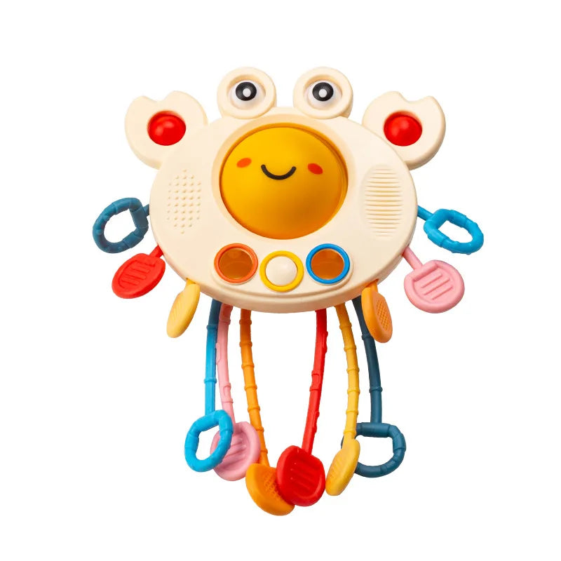 Montessori pull-string sensory teething toy for babies - photo 14