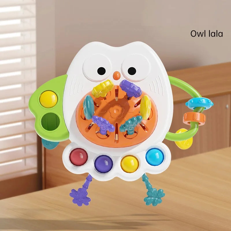 Montessori pull-string sensory teething toy for babies - photo 15