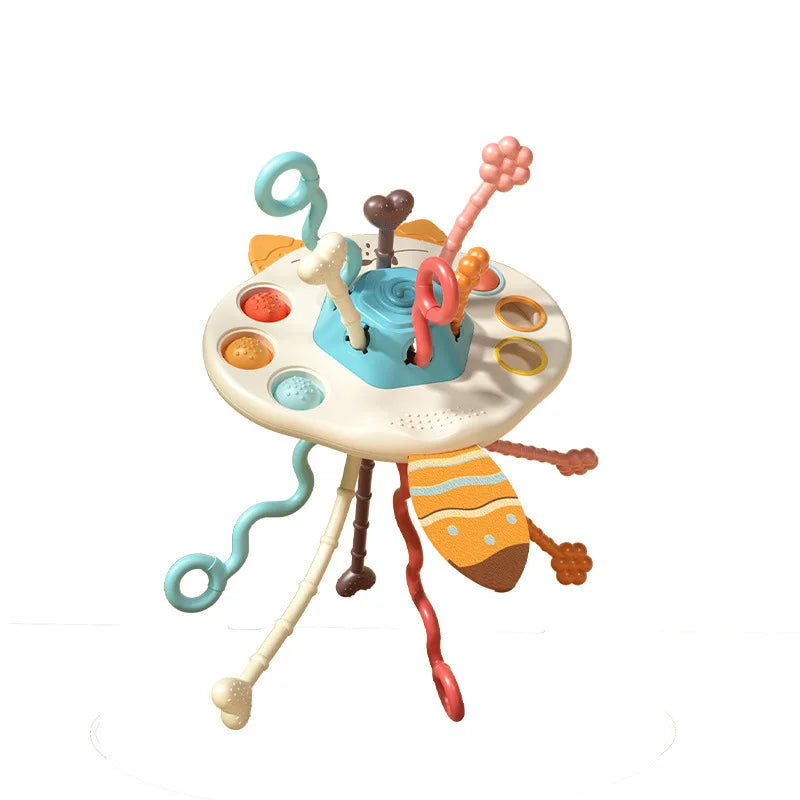 Montessori pull-string sensory teething toy for babies - photo 7
