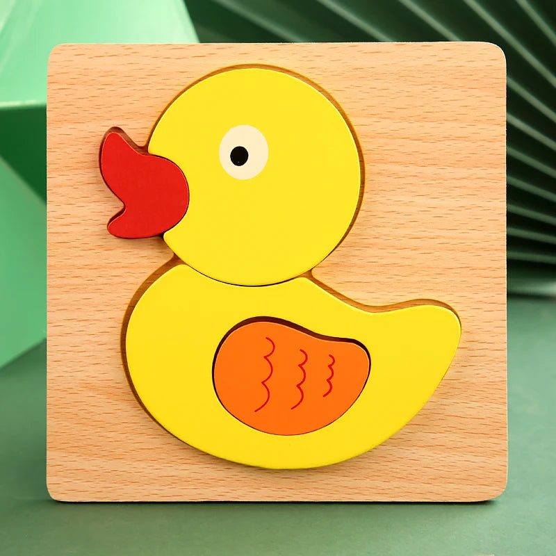 Wooden 3D jigsaw puzzle for toddlers – photo 10