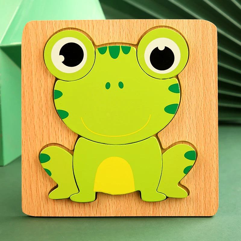 Wooden 3D jigsaw puzzle for toddlers – photo 12