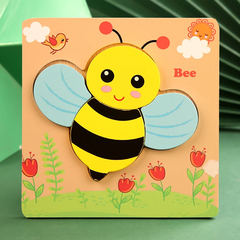 Wooden 3D jigsaw puzzle for toddlers – photo 13