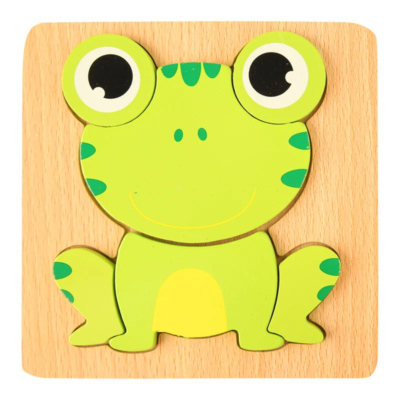 Wooden 3D jigsaw puzzle for toddlers – photo 4