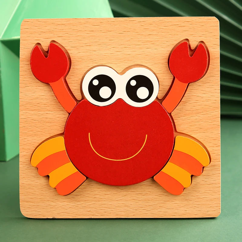 Wooden 3D jigsaw puzzle for toddlers – photo 5